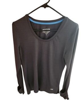 Marika Tek Black Performance Top with Blue Trim